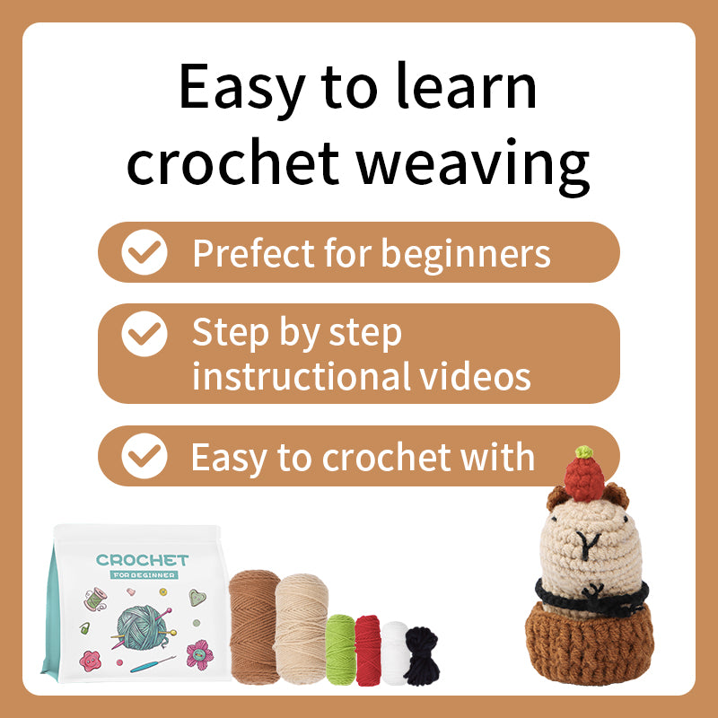 Capybara DIY Crochet Kit