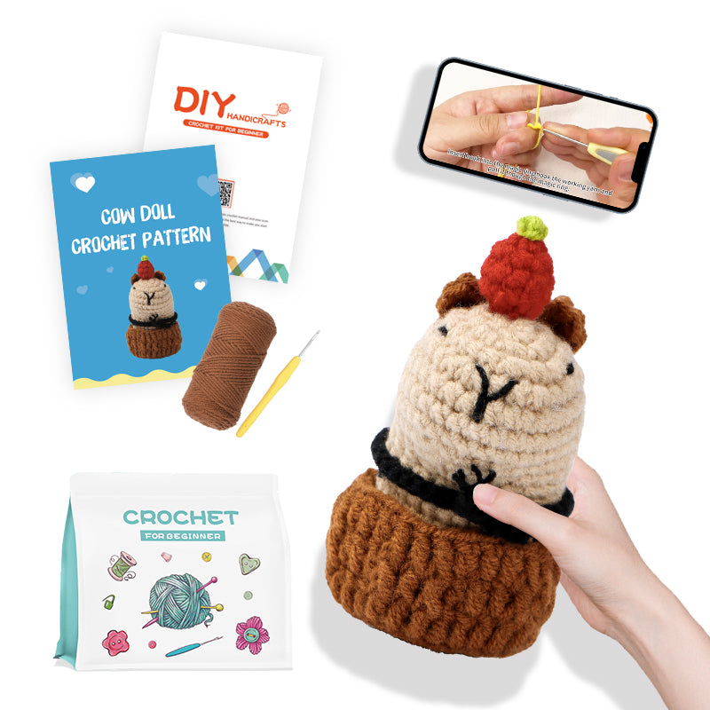 Capybara DIY Crochet Kit
