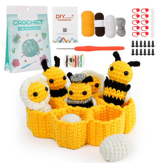 Crochet Bee Family Kit